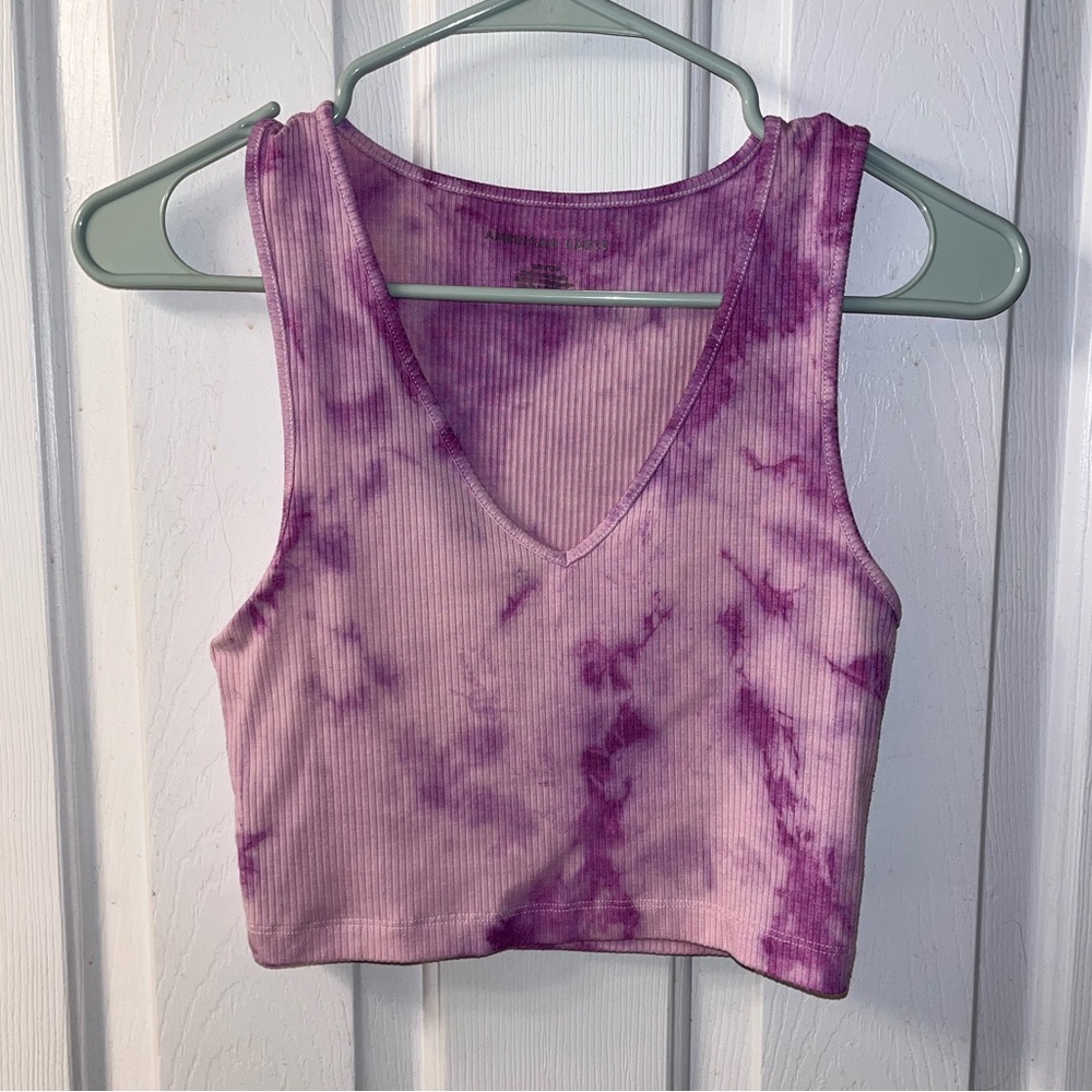 AE tie dye v neck tank